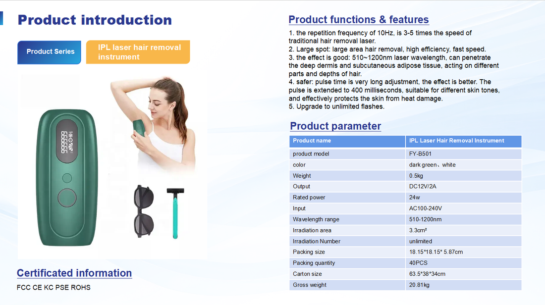 IPL Hair Removal OEM for USA Market - FDA Approved Standards
