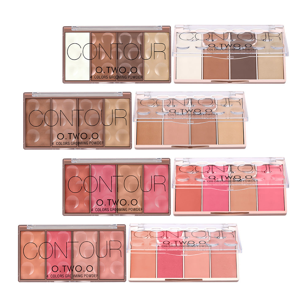 O.TWO.O Luxe 4-Color High-Shimmer Eyeshadow Palette