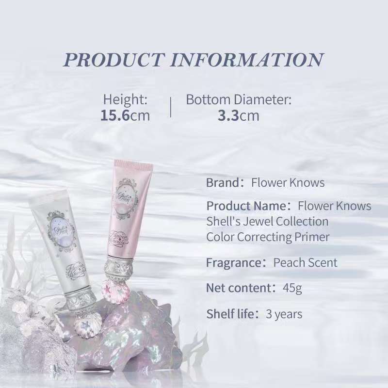 Flower Knows Shell's Jewel Collection Primer Pembetulan Warna 45g