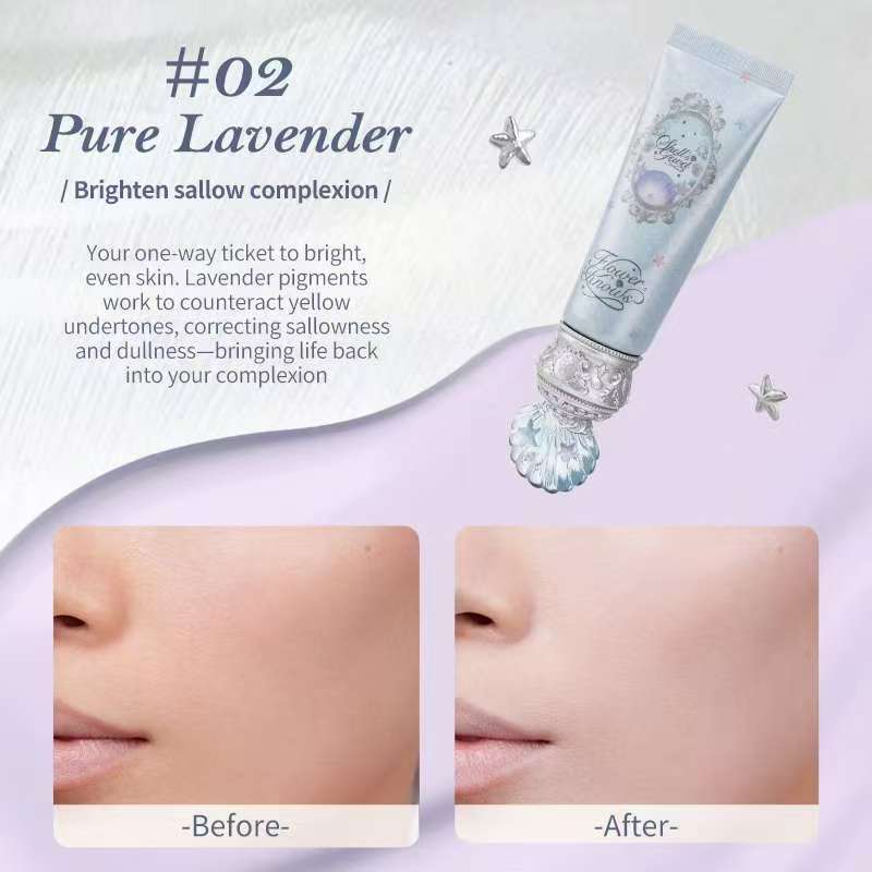 Flower Knows Shell's Jewel Collection Primer Pembetulan Warna 45g