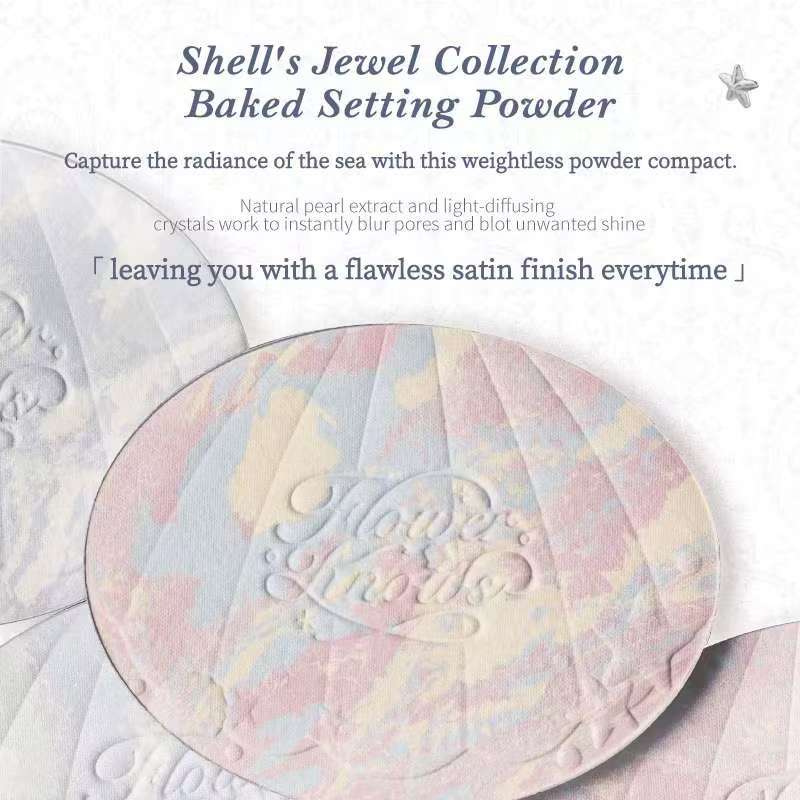 Flower Knows Shell Pearl Collection Color-Mixing Blush