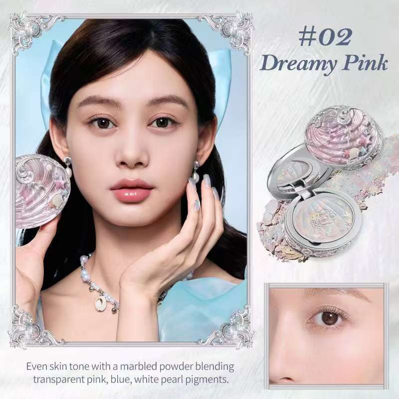 Flower Knows Shell Pearl Collection Color-Mixing Blush