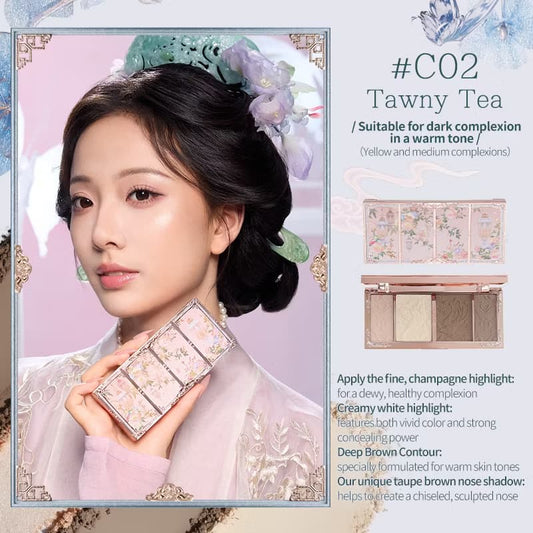 Flower Knows Butterfly Cloud Collar Collection Embossed Highlight & Contour Palette – 16g
