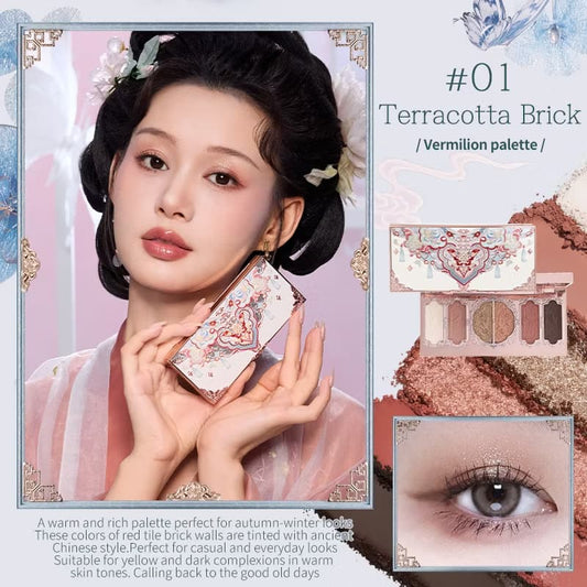 Flower Knows Butterfly Cloud Collar Collection Embossed Six-Color Makeup Palette – 6.5g