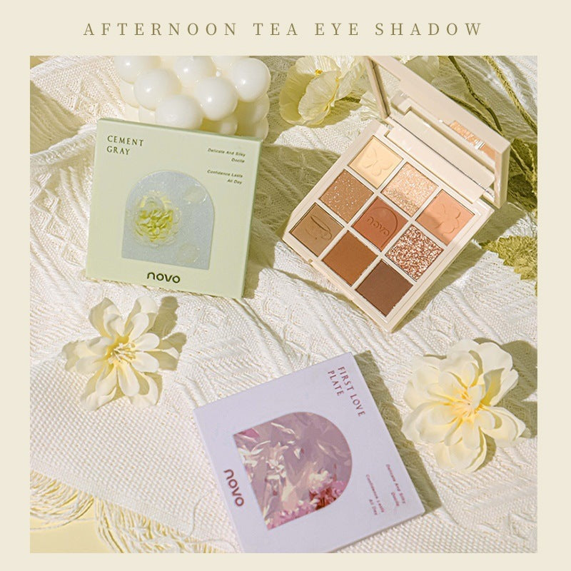 NOVO Afternoon Tea Makeup Palette - 9 Eyeshadows & Blush