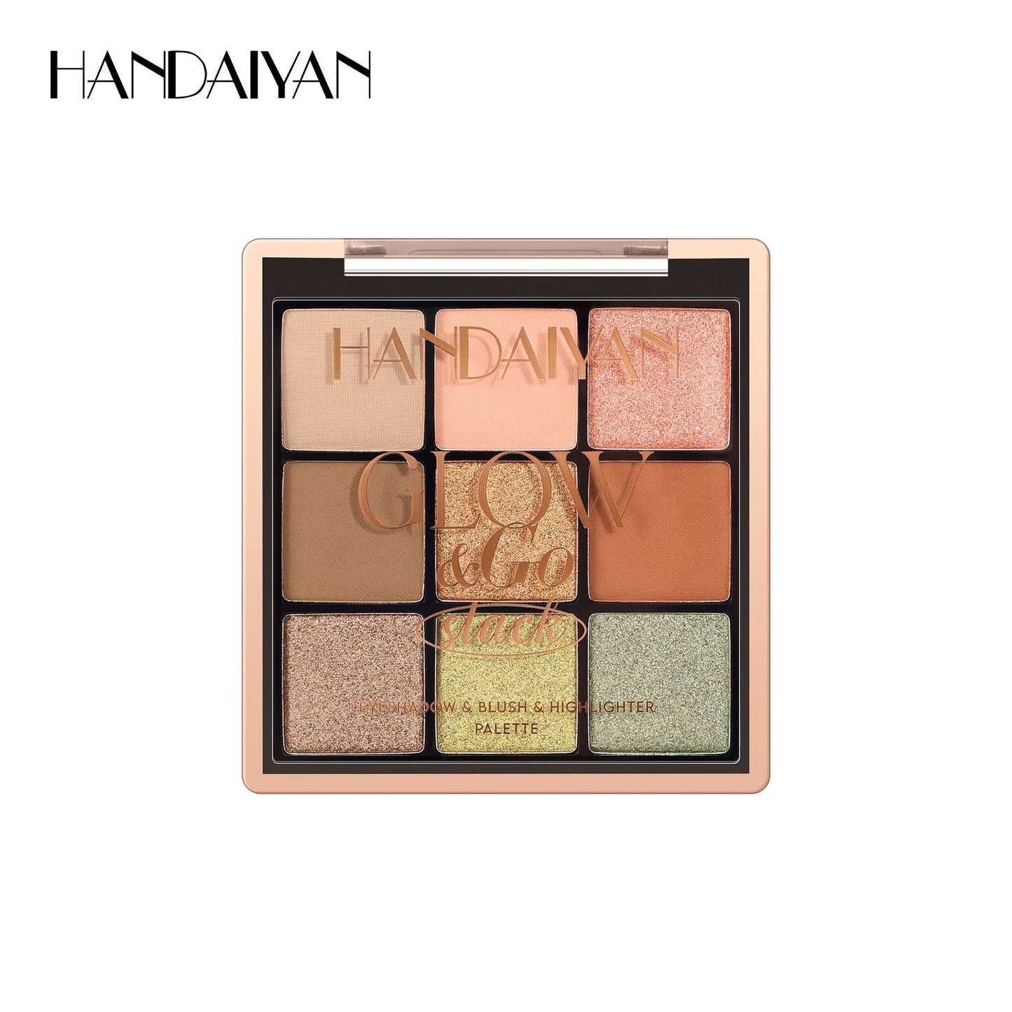HANDAIYAN 3-in-1 Eyeshadow, Blush & Highlighter Palette