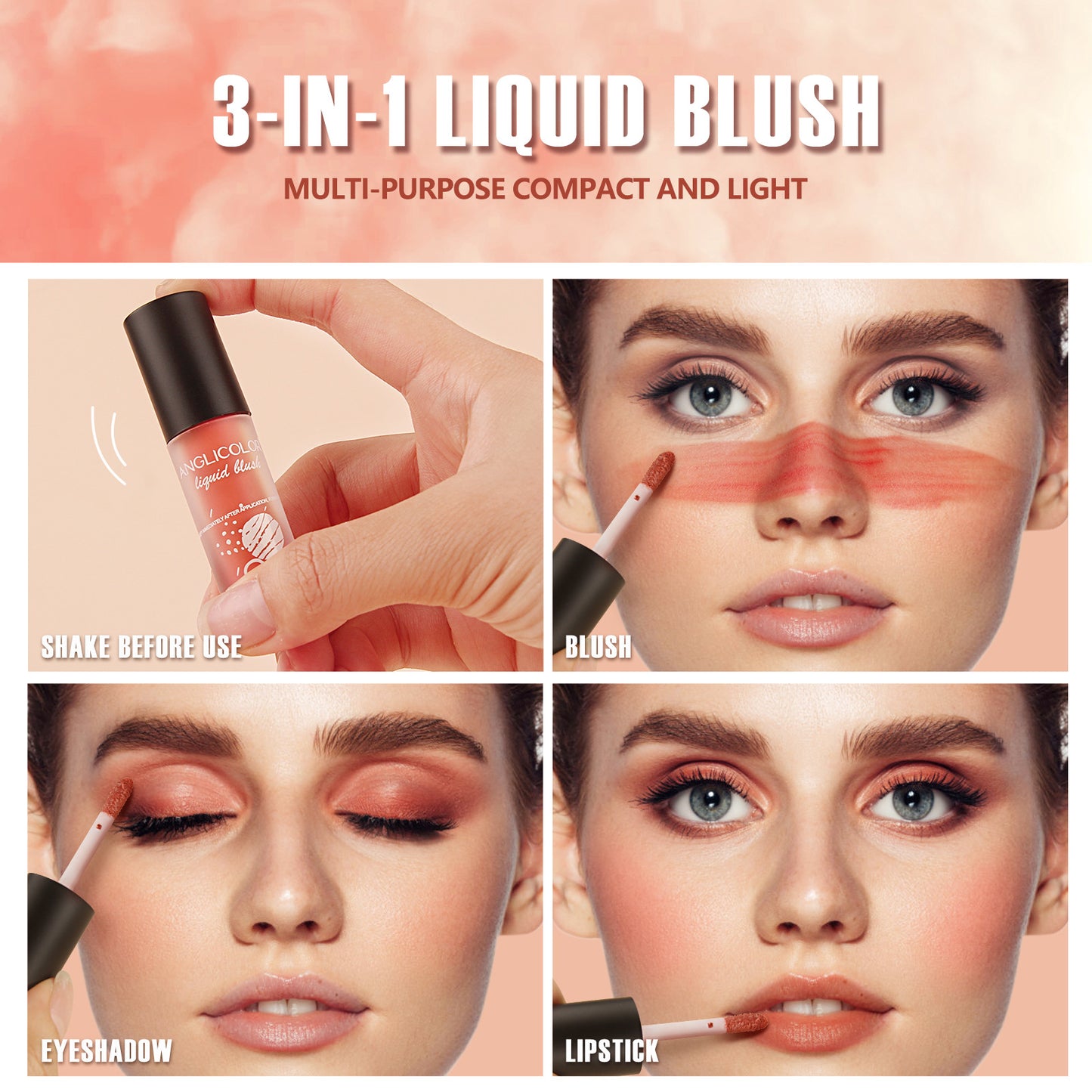 ANGLICOLOR 3-Piece Liquid Blush Set