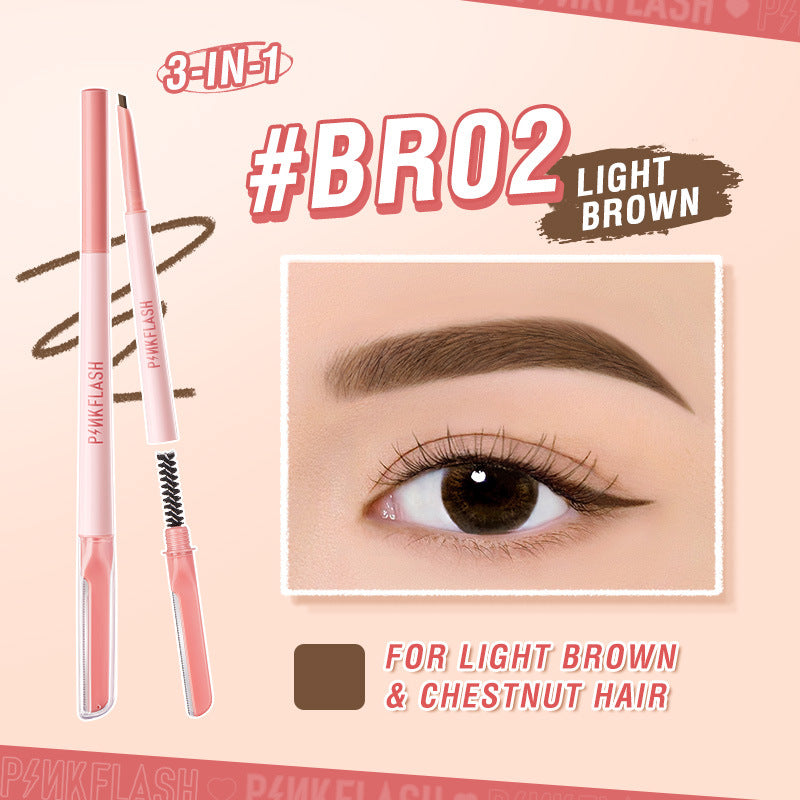 PINKFLASH 3-in-1 Multi-Function Brow Pencil