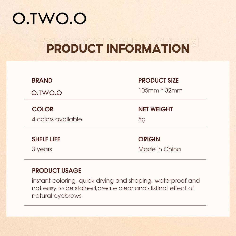O.TWO.O Tinted Brow Gel
