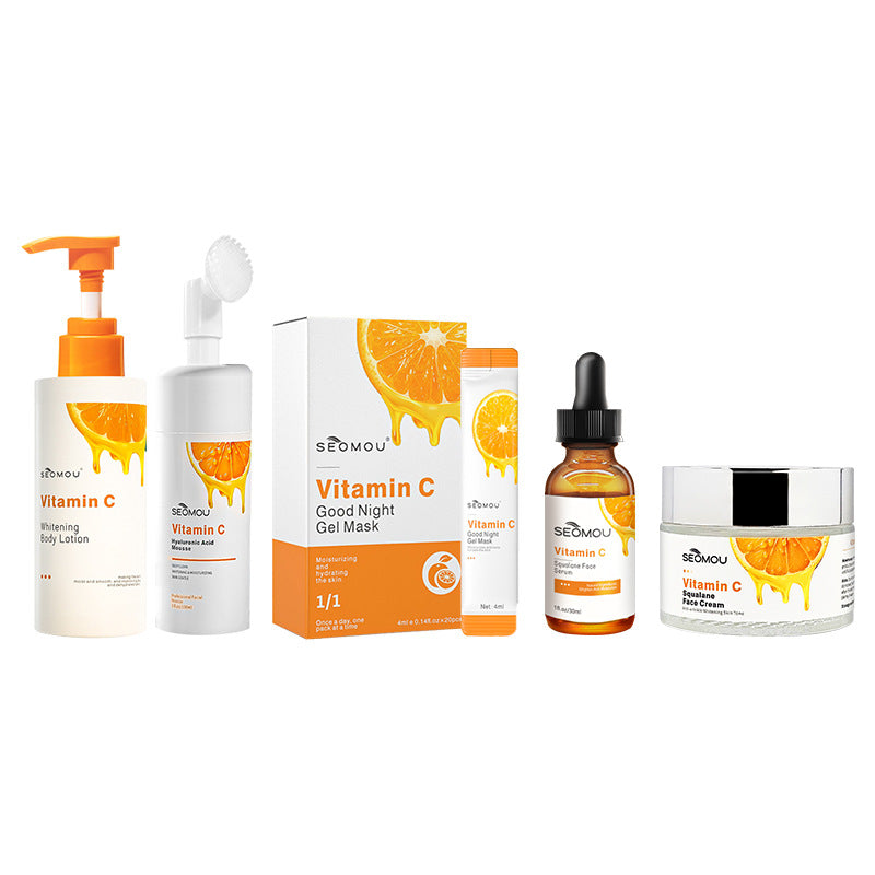 SEOMOU VC Skincare Set – Facial Care Serum & Moisturizing Cream