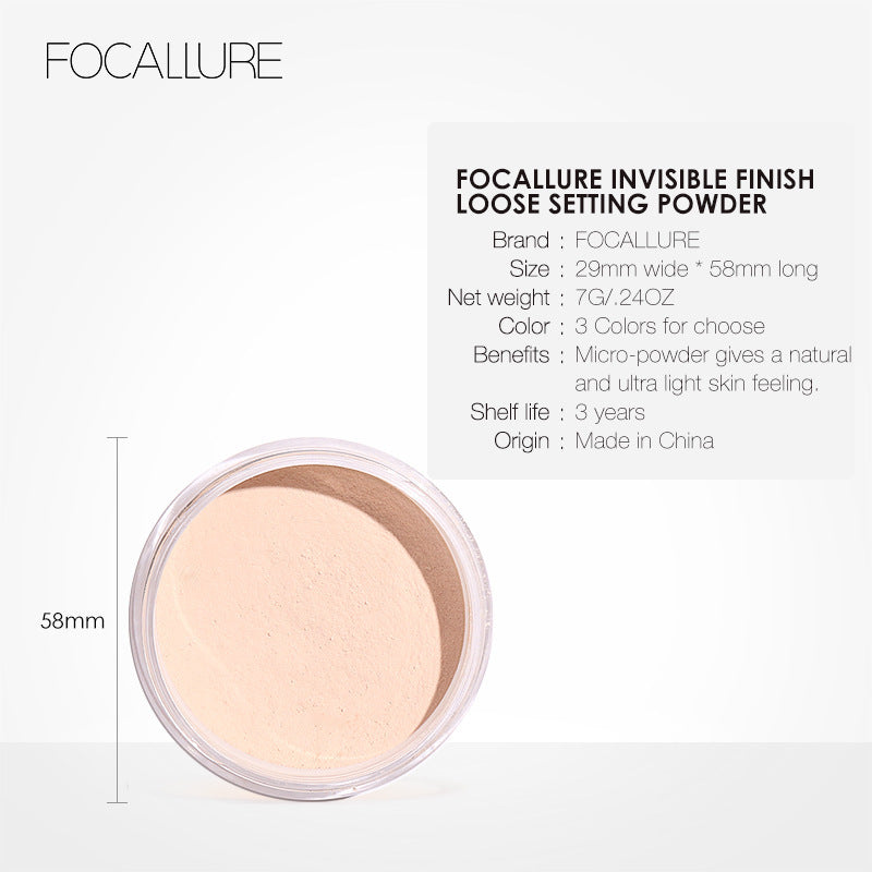 FOCALLURE Long-Lasting Oil-Control Setting Powder