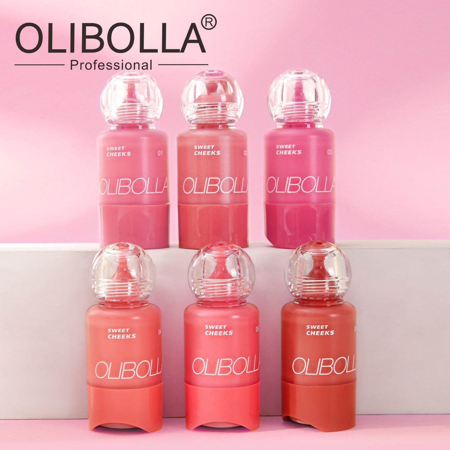 OLIBOLLA Baby Bottle Pump Blush | Dewy Liquid Blush | Long-Lasting Glow | Wholesale 12pcs MOQ | Worldwide Shipping