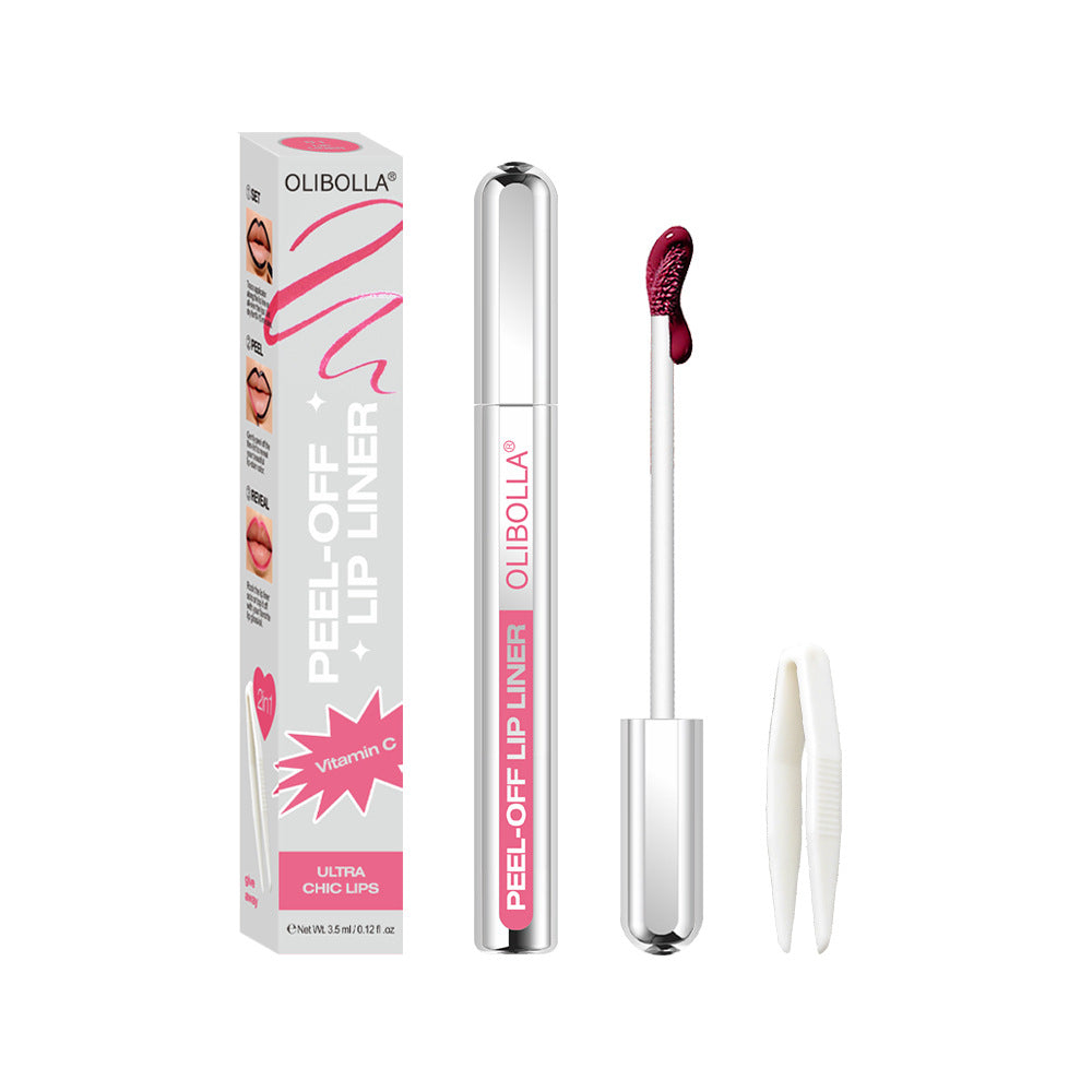 OLIBOLLA 5-Color Peel-Off Lip Liner | Waterproof, Long-Lasting, Smudge-Proof | Wholesale 12pcs MOQ | Worldwide Shipping