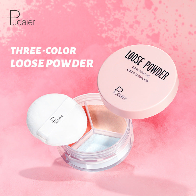 Pudaier 3-Color Loose Setting Powder