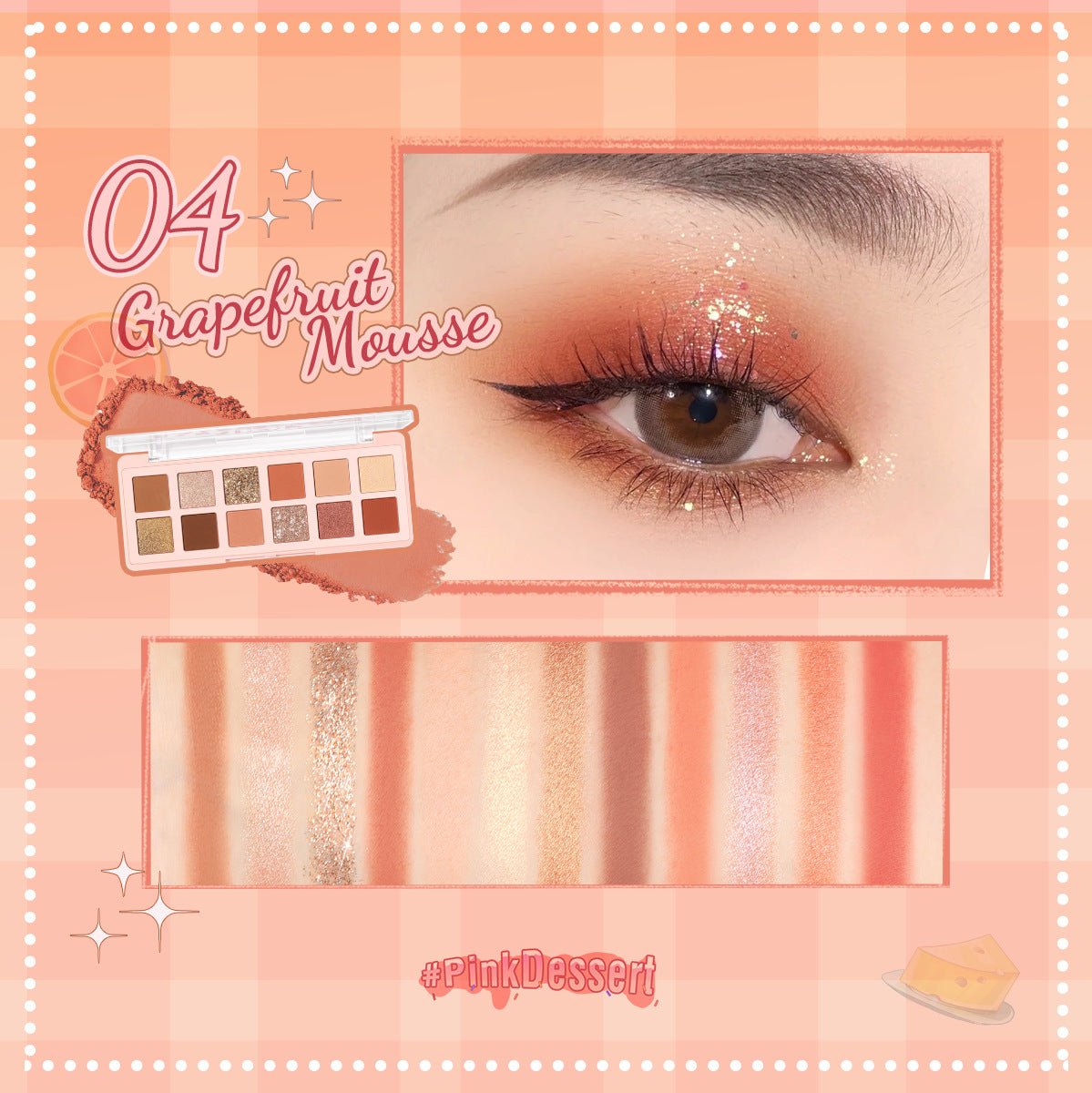 PINKFLASH 12-Color Eyeshadow Palette