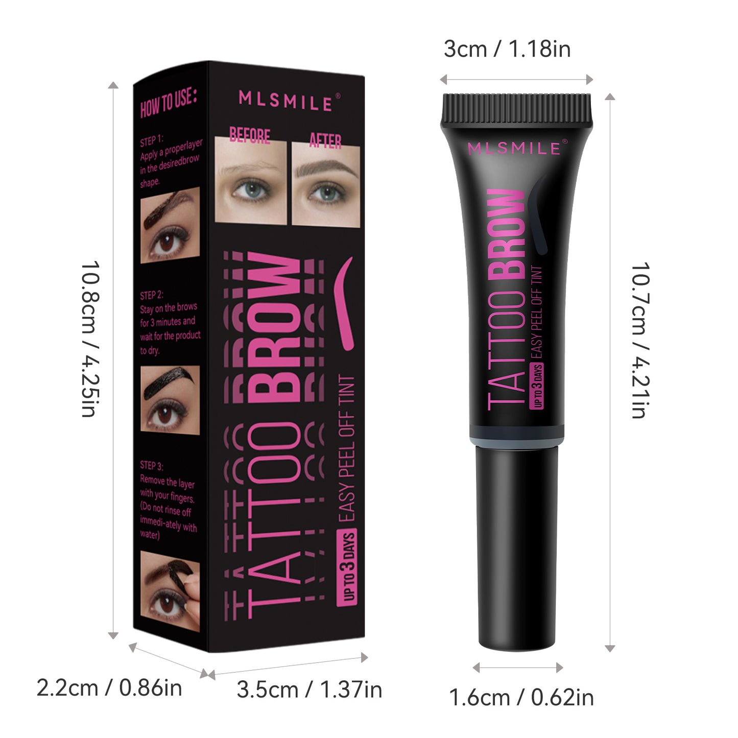 MLSMILE Peel-Off Brow Tint Gel