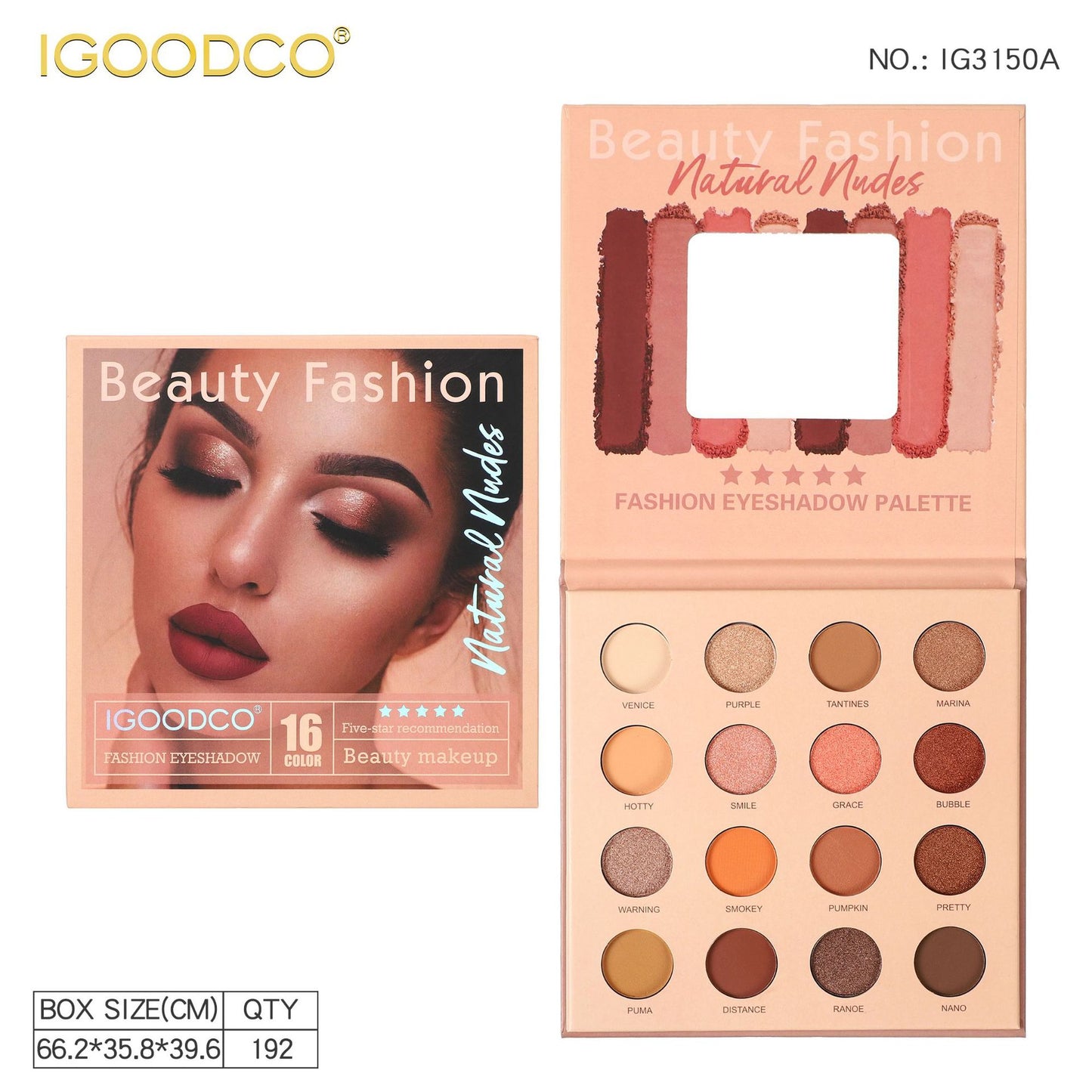 IGOODCO 16-Color Eyeshadow Palette