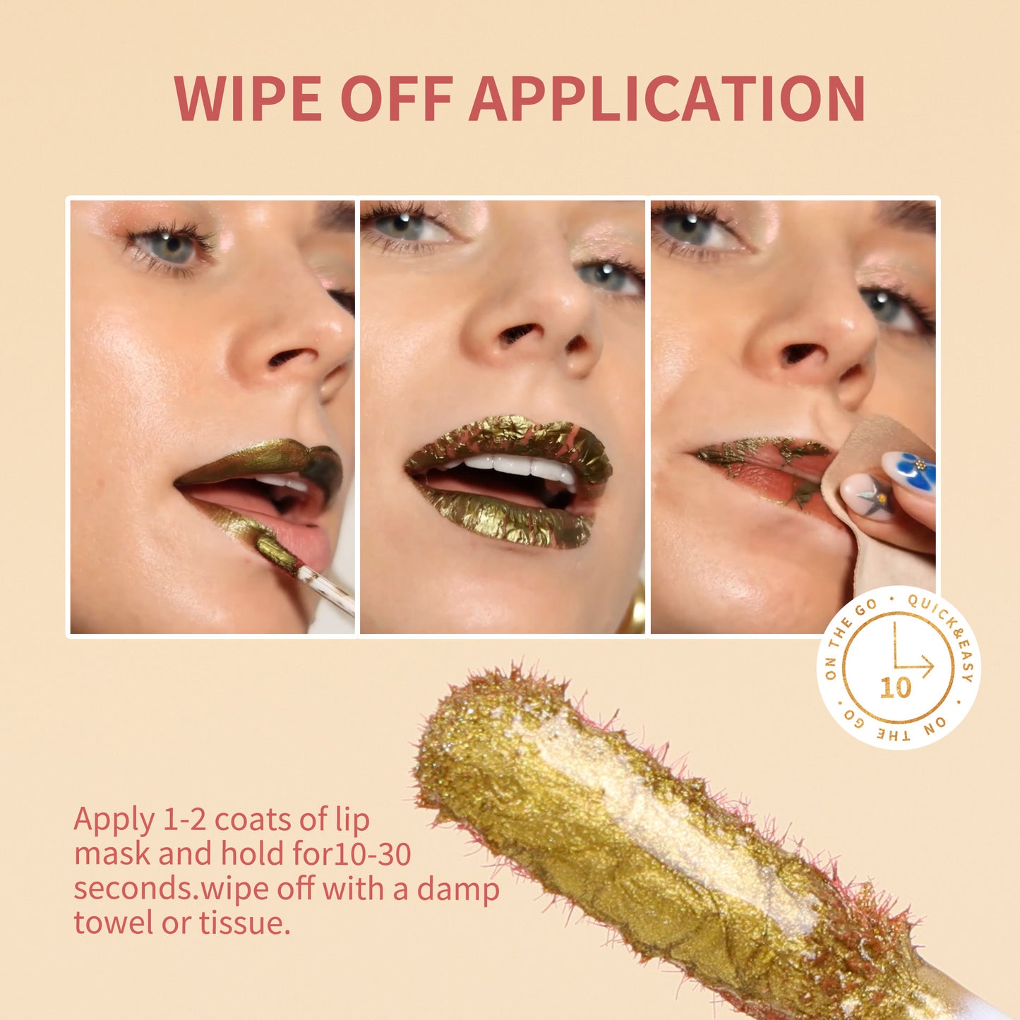 OLIBOLLA Turn Heads with Every Peel – 24K Gold Peel-Off Lip Mask 💋✨