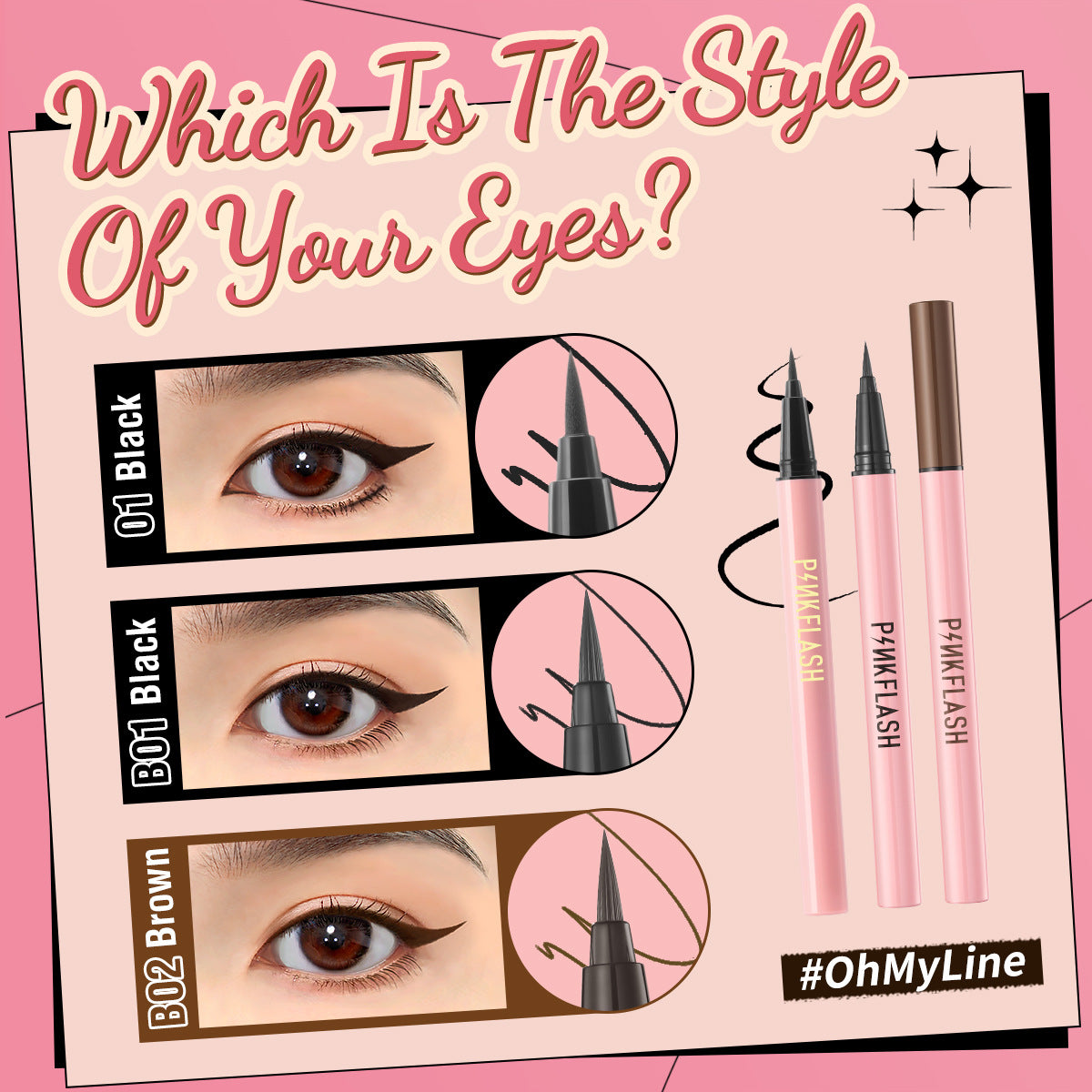 PINKFLASH Smooth & Smudge-Proof Eyeliner Pen