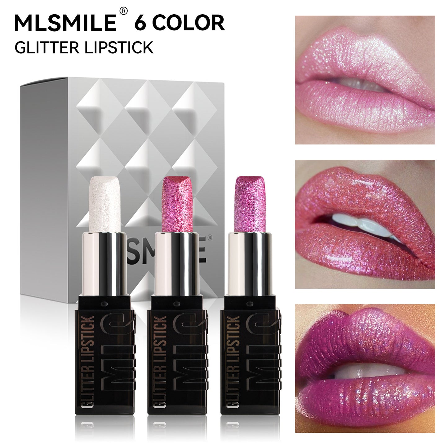 MLSMILE 3-Piece Lipstick Set