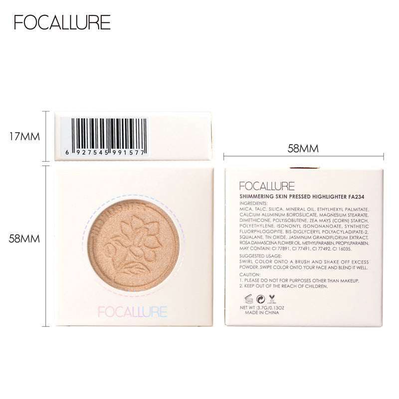 FOCALLURE Matte Highlighter with Subtle Shimmer & Luminous Effect