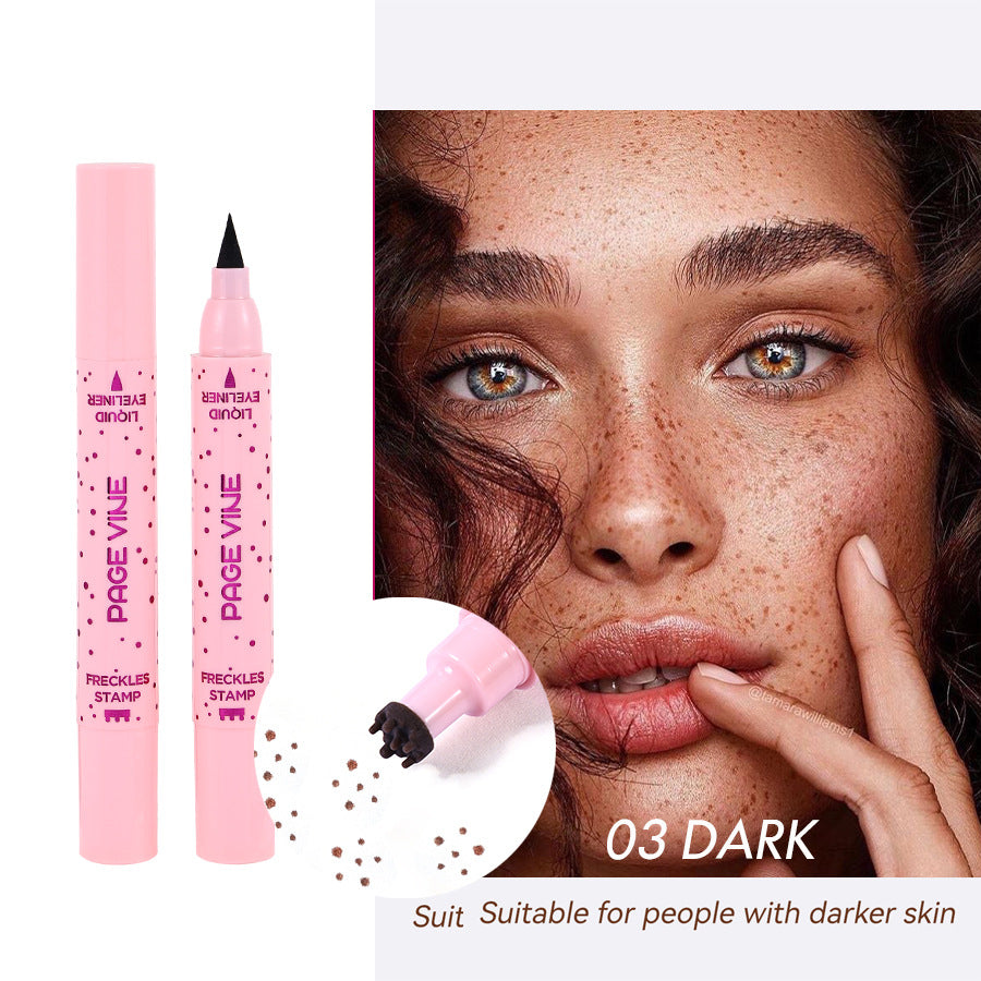 PAGE VINE Natural Freckle Pen + Dual-Ended Eyeliner