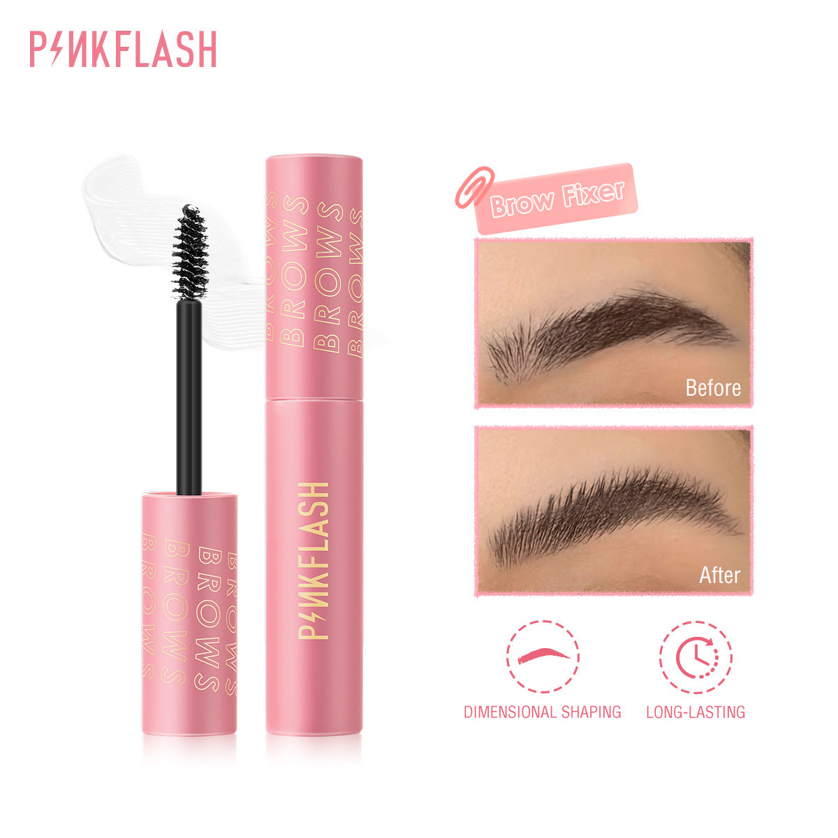 PINKFLASH Long-Lasting 3D Sculpting Brow Gel