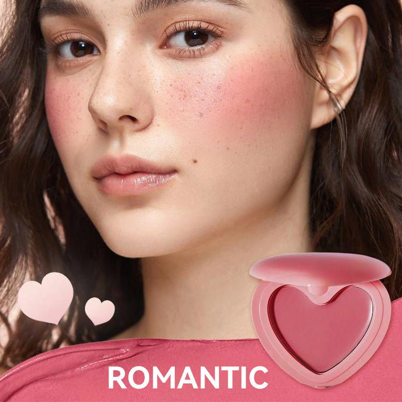 MAYBELUCKY Gradient Heart Lip Mud – 3-in-1 Blush & Eyeshadow (Matte)