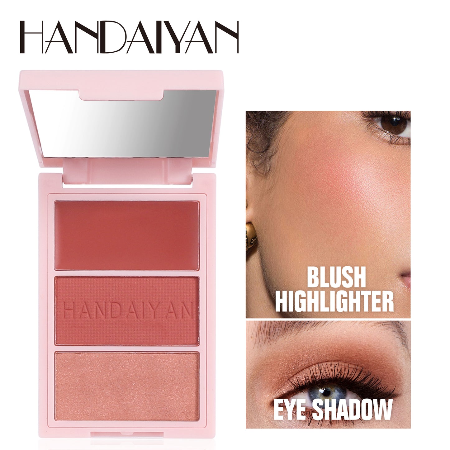 HANDAIYAN All-in-One Blush, Highlighter & Contour Palette