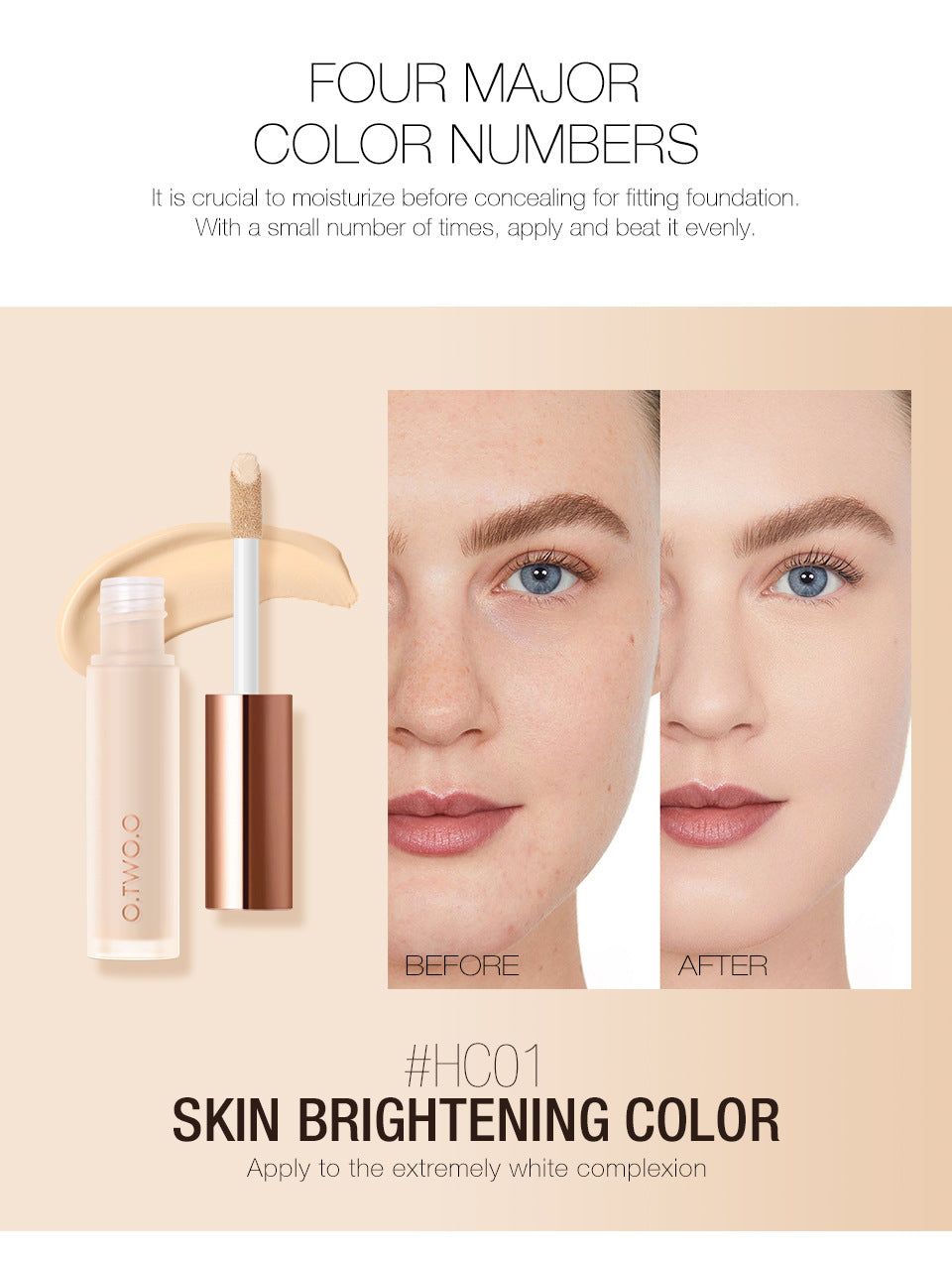 O.TWO.O Lightweight Tinted Concealer