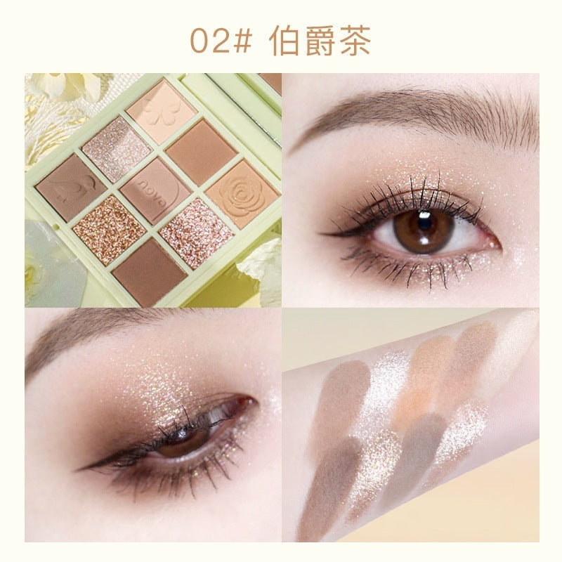 NOVO Afternoon Tea Makeup Palette - 9 Eyeshadows & Blush