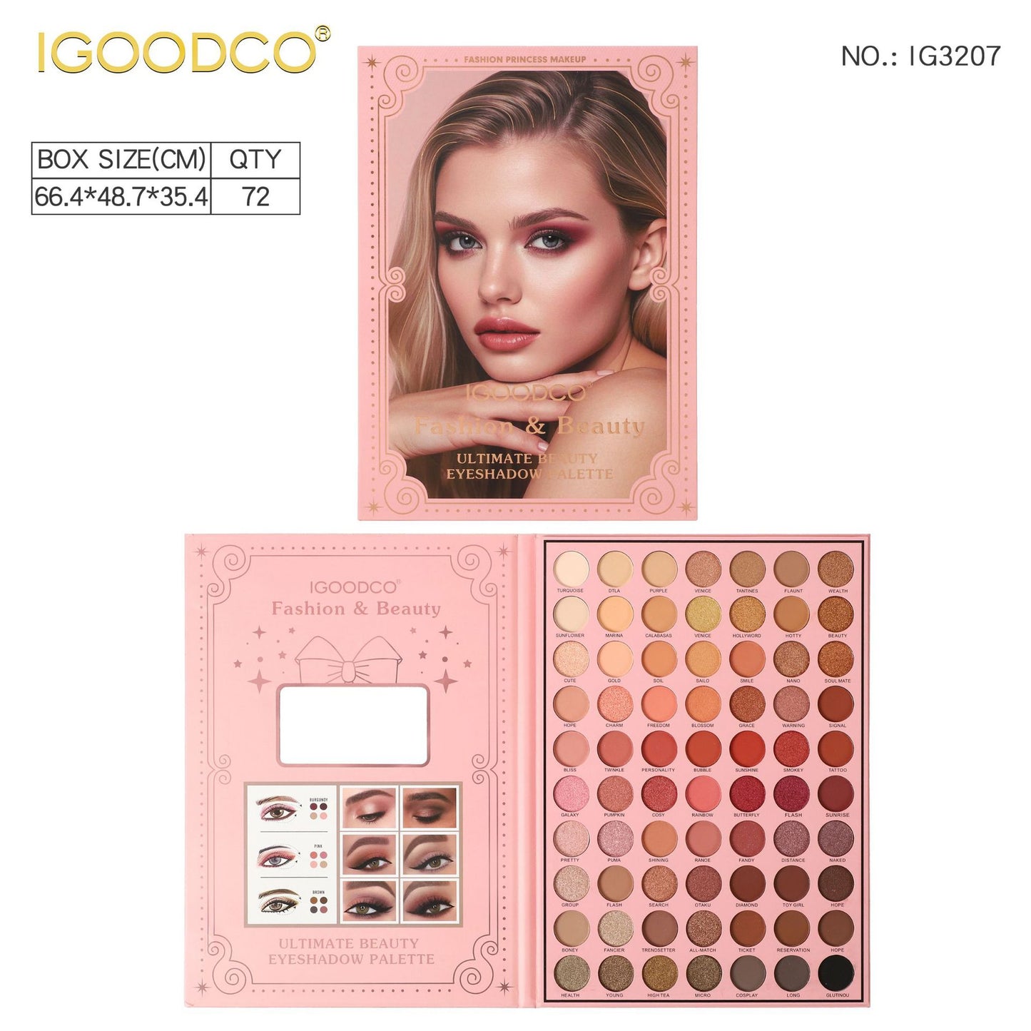 IGOODCO 70-Color Eyeshadow Palette