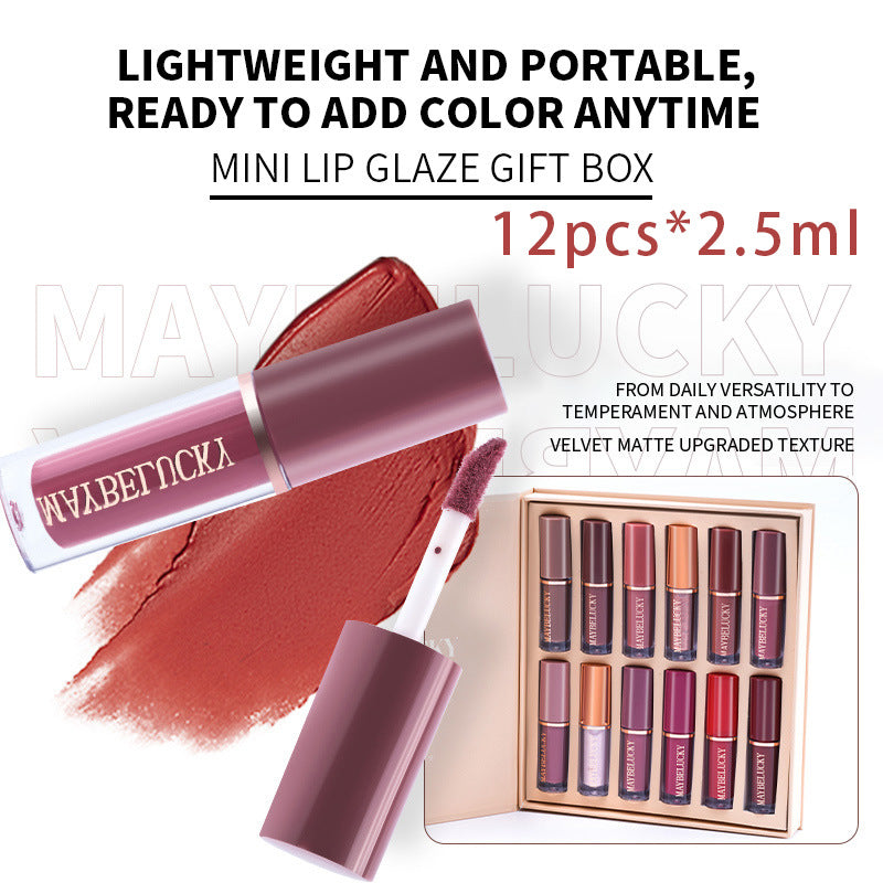 MAYBELUCKY 12-Piece Lip Gloss Book Set