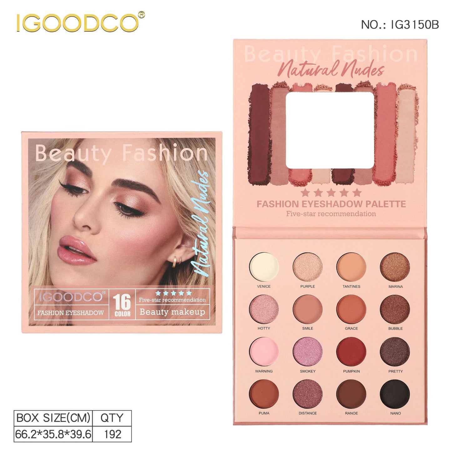IGOODCO 16-Color Eyeshadow Palette