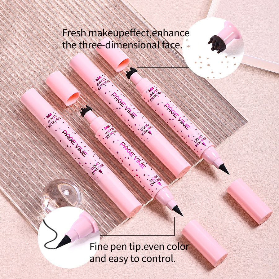 PAGE VINE Natural Freckle Pen + Dual-Ended Eyeliner
