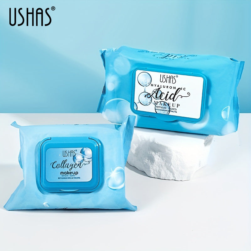 USHAS Disposable Makeup Remover Wipes