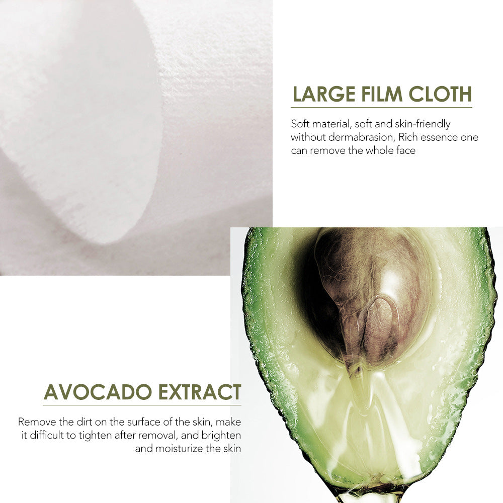 O.TWO.O Avocado Oil Makeup Remover Wipes (Single Pack)