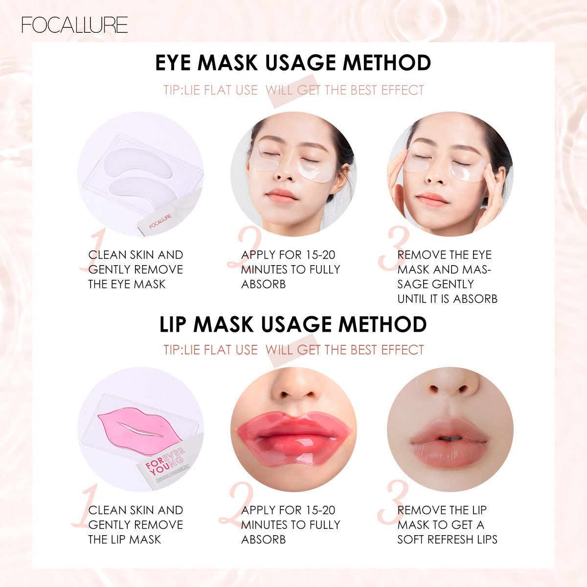 FOCALLURE Lip Hydrating Mask - Smoothing & Plumping