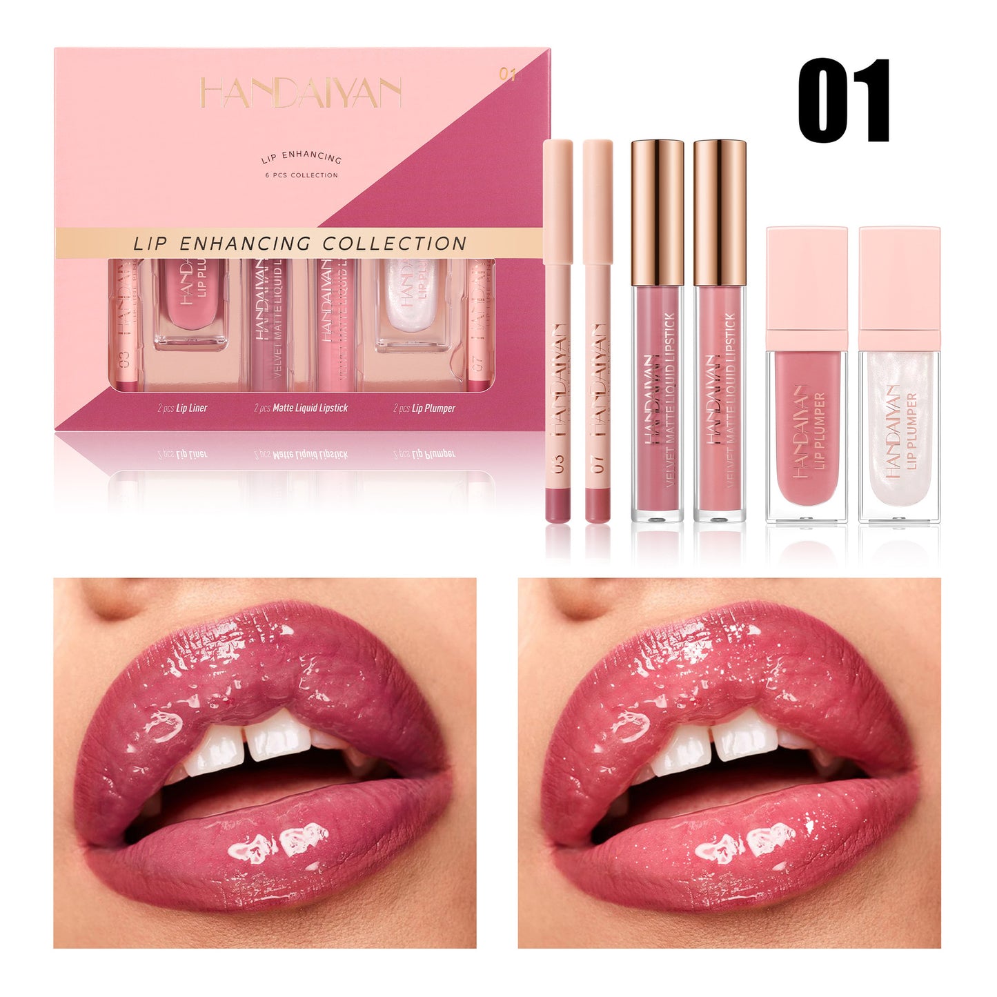 HANDAIYAN 6-Piece Liquid Lipstick Set