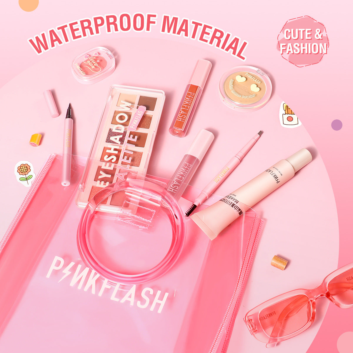 PINKFLASH PVC Cosmetic Tote Bag