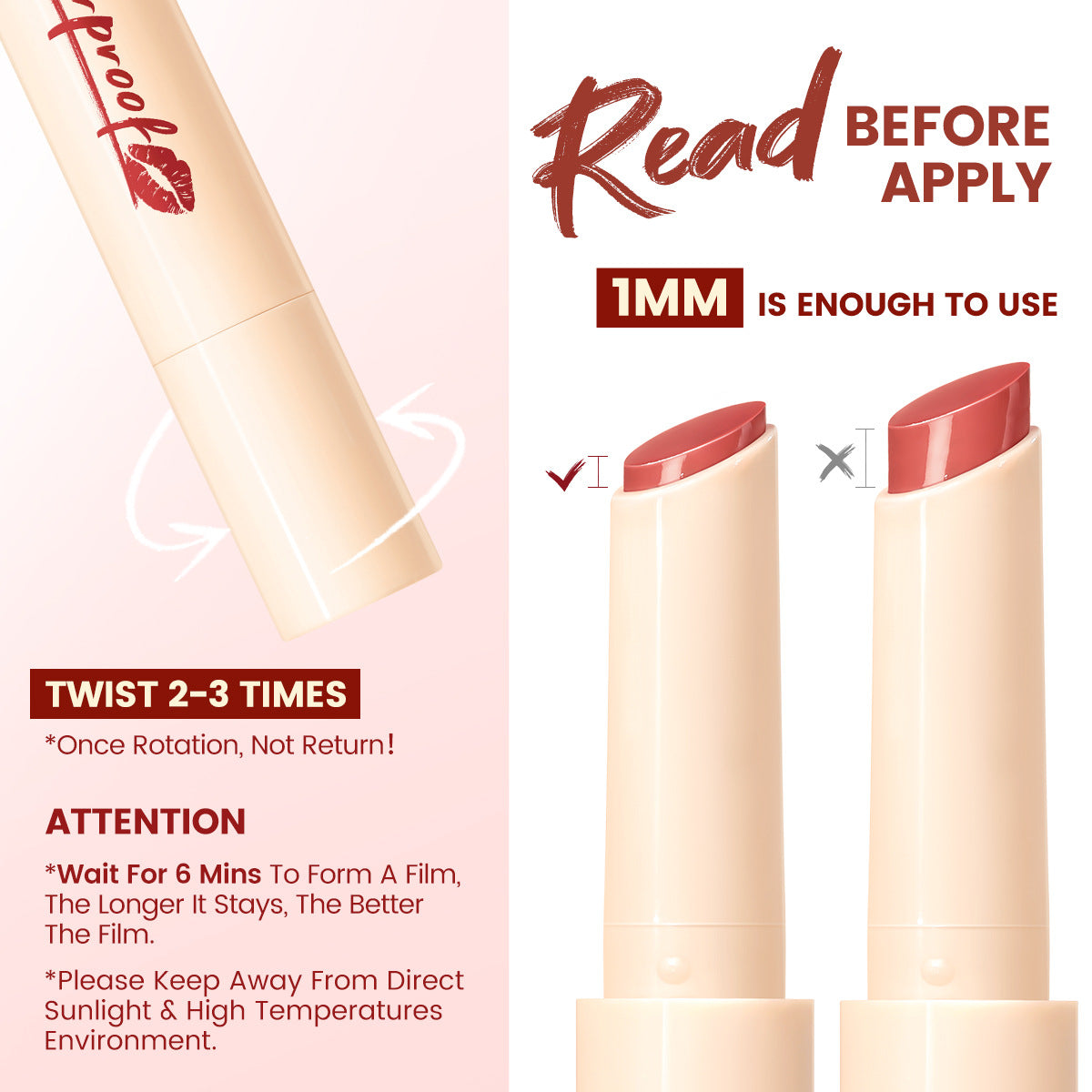 FOCALLURE Transfer-Proof Lip Gloss