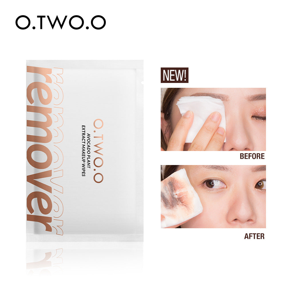 O.TWO.O Avocado Oil Makeup Remover Wipes (Single Pack)