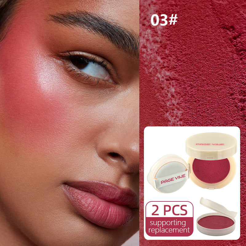 PAGE VINE Cream Blush Compact with Refill