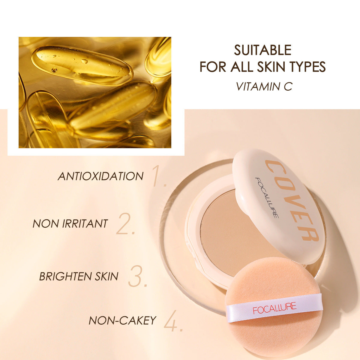 FOCALLURE Dual Wet/Dry Powder