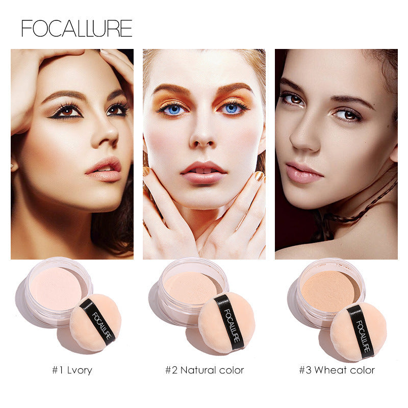 FOCALLURE Long-Lasting Oil-Control Setting Powder