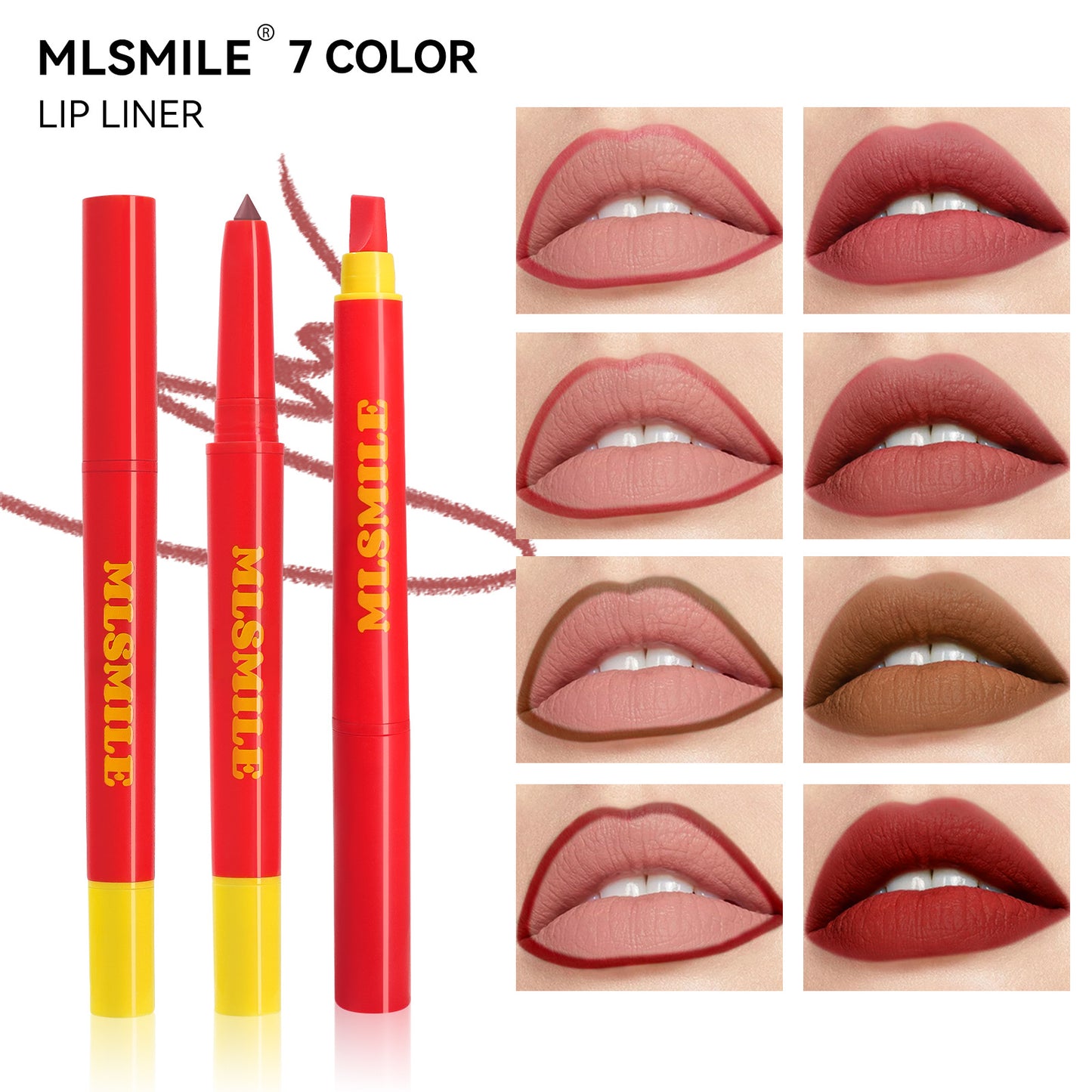 MLSMILE Matte Double-Ended Lip Liner Pen