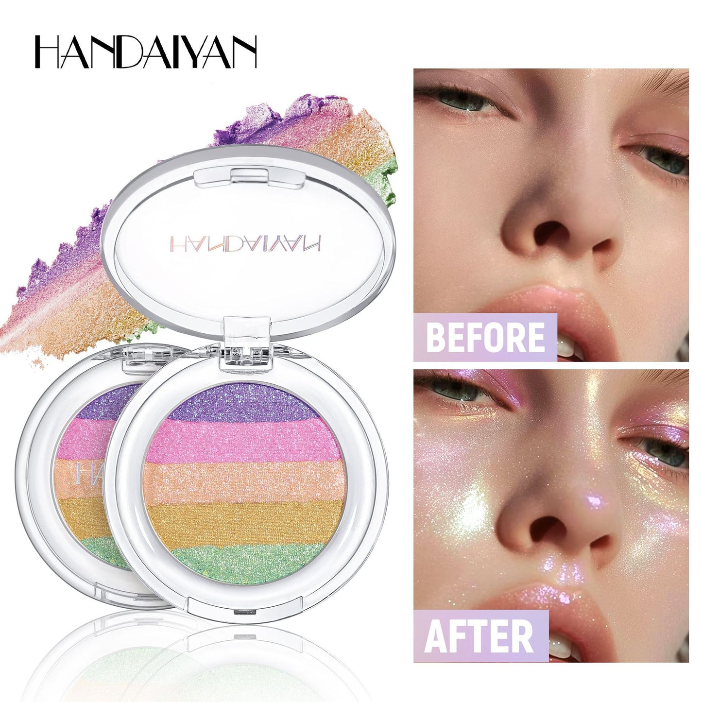 HANDAIYAN Chameleon Multicolor Eyeshadow & Highlighter Palette