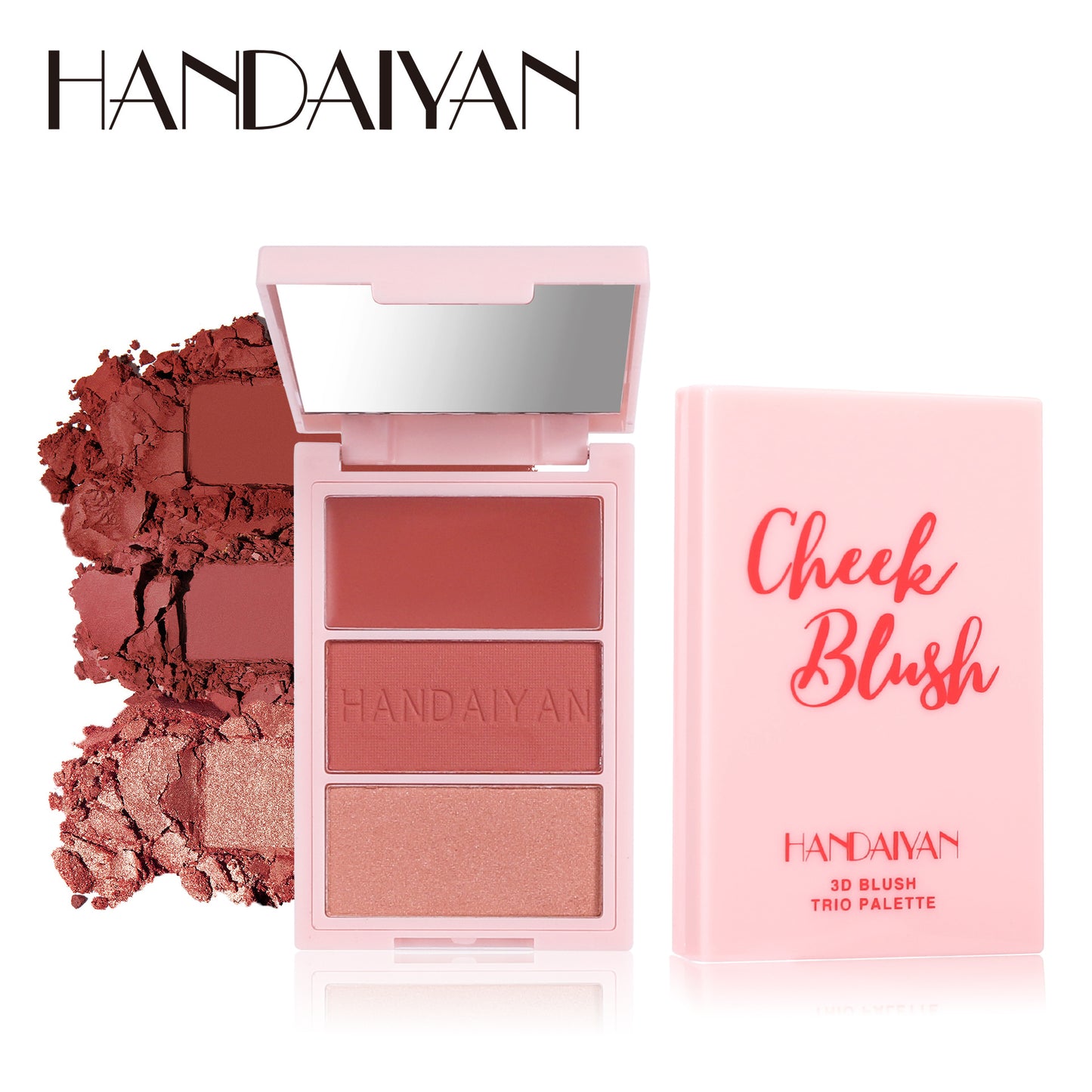 HANDAIYAN All-in-One Blush, Highlighter & Contour Palette