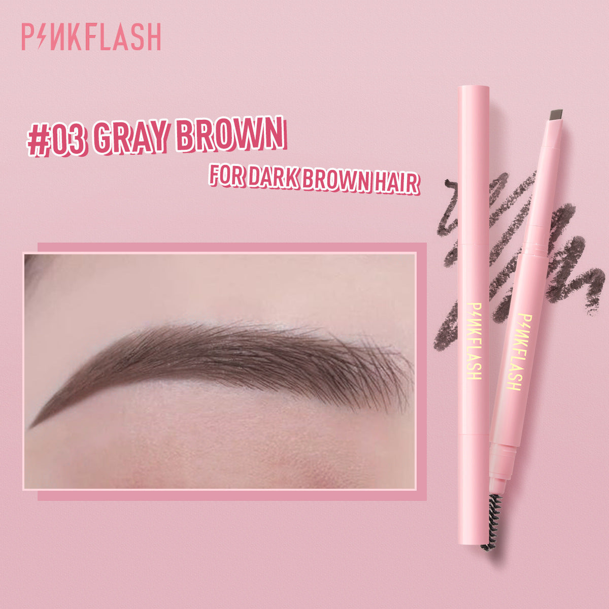 PINKFLASH Auto-Rotating Eyebrow Pencil