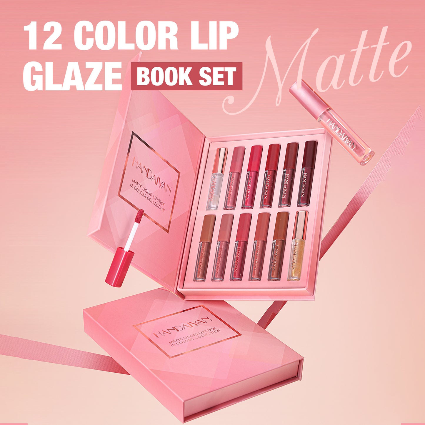 HANDAIYAN Square Tube Liquid Lipstick Set